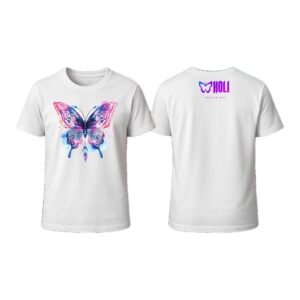 Camiseta Holi Magia em cores (pink blue)