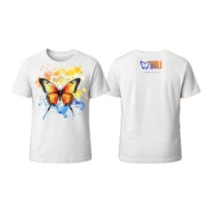 Camiseta Holi Magia em cores (Laranja)