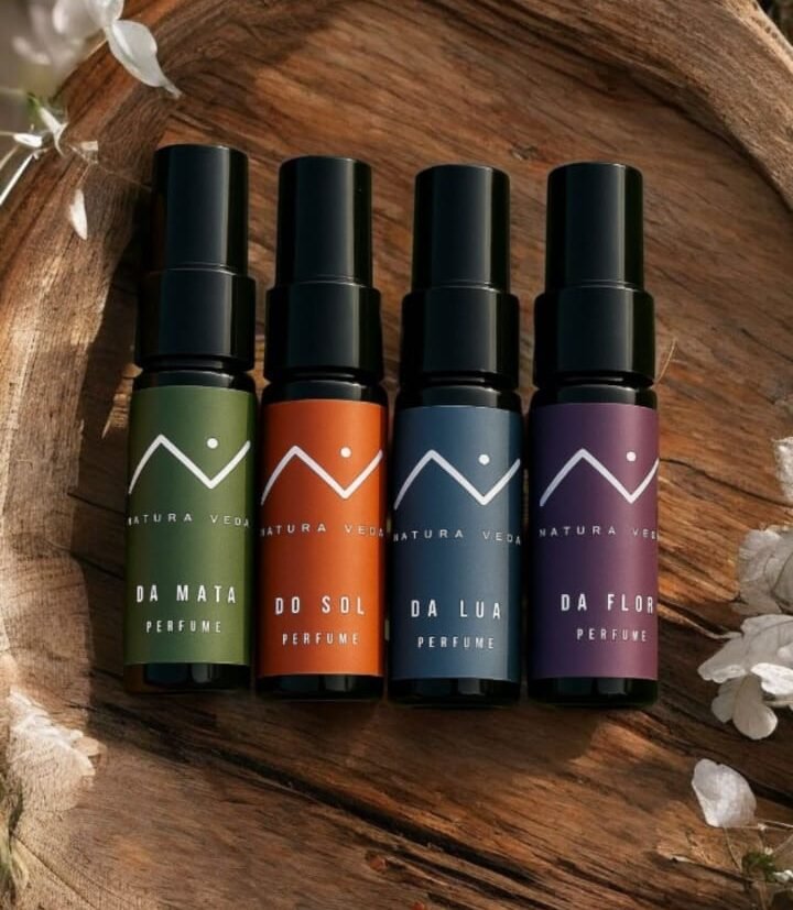 4 Perfumes Natura Veda — Kit completo