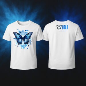 Camiseta Oficial Holi Magia em cores Azul