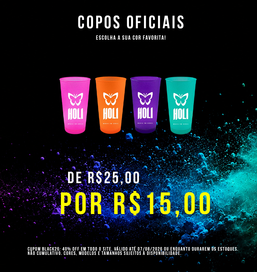 Escolha o copo oficial da cor disponível
