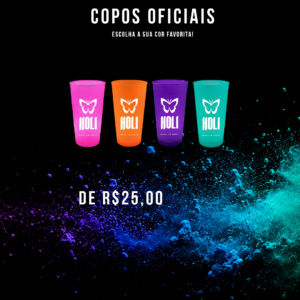 Escolha o copo oficial da cor disponível